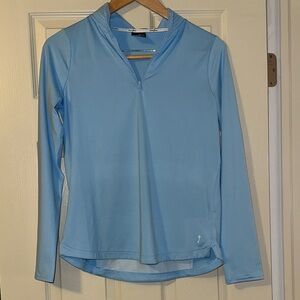 Belyn Key quarter zip long sleeve golf shirt